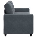 Sofa dwuosobowa Ciemnoszara 140 cm Aksamit Lumarko! Lumarko!