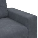  Sofa dwuosobowa Ciemnoszara 140 cm Aksamit Lumarko! Lumarko!