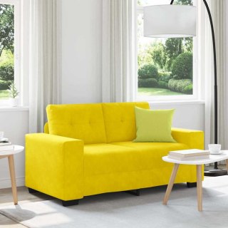  Sofa dwuosobowa, żółta, 120 cm, aksamit Lumarko! Lumarko!