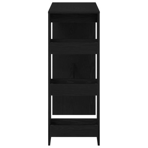 Stolik barowy z półkami, czarny dąb, 90x40x103,5 cm Lumarko! Lumarko!