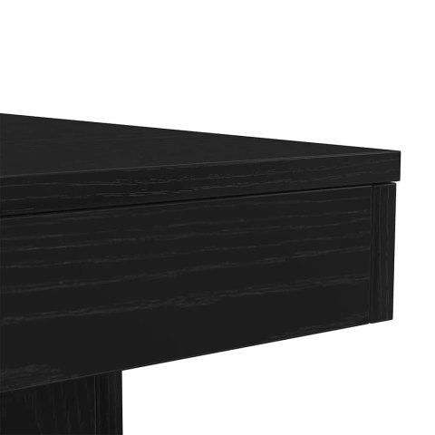 Stolik kawowy z oświetleniem LED, czarny dąb, 90x50x40 cm Lumarko! Lumarko!