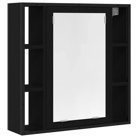  Szafka łazienkowa z lustrem, czarny dąb, 60x16x60 cm Lumarko! Lumarko!