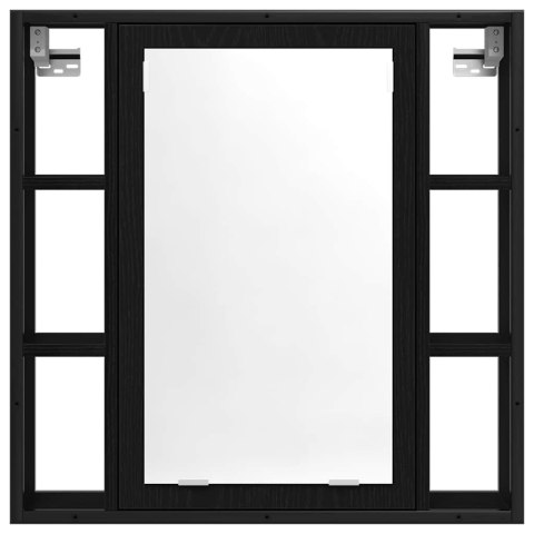  Szafka łazienkowa z lustrem, czarny dąb, 60x16x60 cm Lumarko! Lumarko!