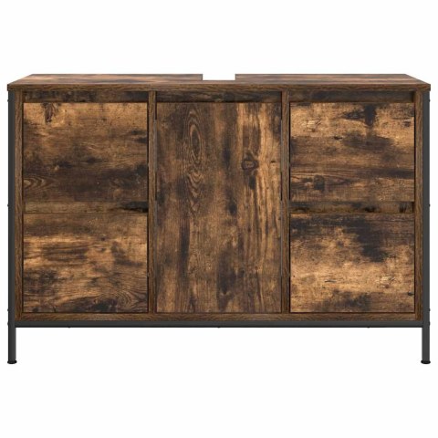 Szafka pod umywalkę z szufladami, przydymiony dąb, 90x34,5x60cm Lumarko! Lumarko!