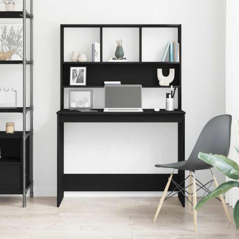  Biurko z półkami, czarny dąb, 102x45x148 cm Lumarko! Lumarko!