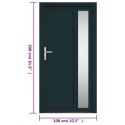 Drzwi wejściowe, antracytowe, 108x208 cm, PVC Lumarko! Lumarko!