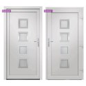 Drzwi wejściowe, białe, 108x208 cm, PVC Lumarko! Lumarko!