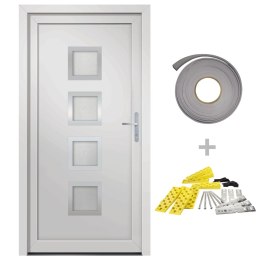  Drzwi wejściowe, białe, 88x200 cm, PVC Lumarko! Lumarko!