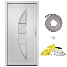  Drzwi wejściowe, białe, 98x200 cm, PVC Lumarko! Lumarko!