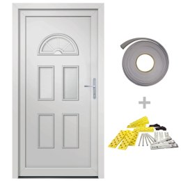  Drzwi wejściowe, białe, 98x208 cm, PVC Lumarko! Lumarko!
