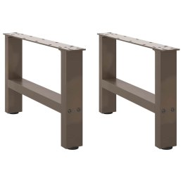  Nogi do stolika kawowego, naturalna stal, 2 szt., 50x(30-31) cm Lumarko! Lumarko!