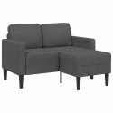 Sofa 2-osobowa z szezlongiem w kształcie litery L Ciemnoszara Lumarko! Lumarko!