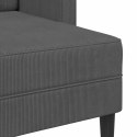 Sofa 2-osobowa z szezlongiem w kształcie litery L Ciemnoszara Lumarko! Lumarko!