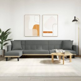 Sofa rozkładana L, ciemnoszara, 275x140x70 cm, tkanina Lumarko! Lumarko!