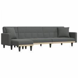  Sofa rozkładana L, ciemnoszara, 275x140x70 cm, tkanina Lumarko! Lumarko!