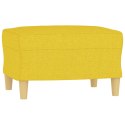 3-osobowa sofa z podnóżkiem, jasnożółty, 180 cm, tkaniną Lumarko! Lumarko!