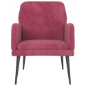  Fotel, winna czerwień, 62x79x79 cm, obity aksamitem Lumarko! Lumarko!
