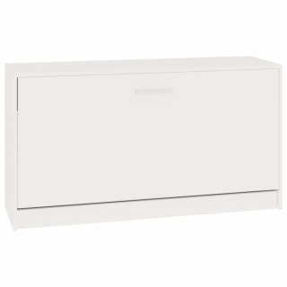  Ławka z miejscem na buty, wysoki połysk, biała, 80x24x45 cm Lumarko! Lumarko!