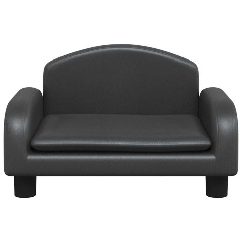 Legowisko dla psa, czarne, 50x40x30 cm, sztuczna skóra Lumarko! Lumarko!