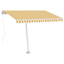  Ręcznie zwijana markiza z LED, 300 x 250 cm, żółto-biała Lumarko! Lumarko!