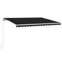  Ręcznie zwijana markiza z LED, 450 x 300 cm, antracytowa Lumarko! Lumarko!