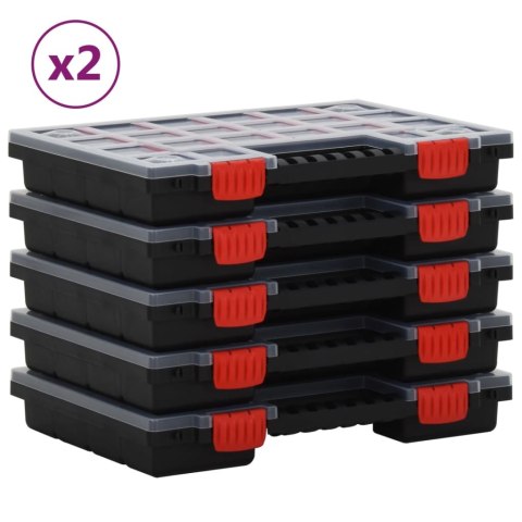  Pudełka asortymentowe, 10 szt., 34,5x25x5 cm polipropylen Lumarko! Lumarko!