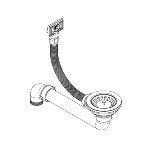  Granitowy zlewozmywak jednokomorowy, okrągły, czarny Lumarko! Lumarko!