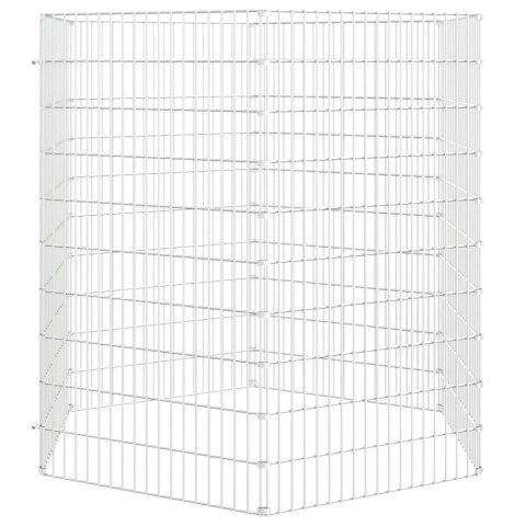 Kojec dla zwierząt, 6 paneli, 54x100 cm, galwanizowane żelazo Lumarko! Lumarko!