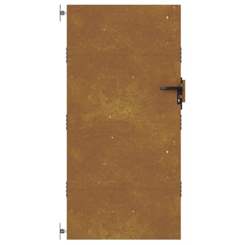 VidaXL Furtka ogrodowa, 85x200 cm, stal kortenowska