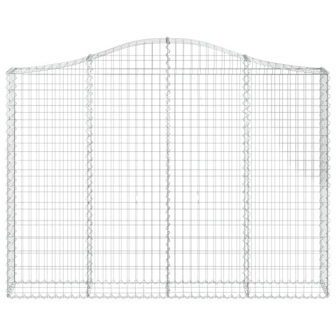  Łukowaty kosz gabionowy 200x30x140/160 cm, galwanizowane żelazo Lumarko! Lumarko!