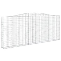  Łukowaty kosz gabionowy 400x30x160/180 cm, galwanizowane żelazo Lumarko! Lumarko!