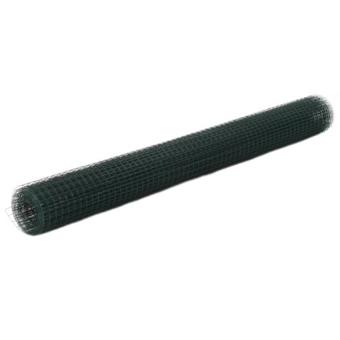Ogrodzenie z siatki, stal i PVC, 25x1,5 m, zielone Lumarko! Lumarko!