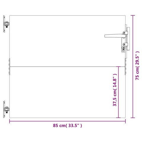 Furtka ogrodowa, 85x75 cm, stal kortenowska Lumarko! Lumarko!
