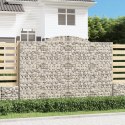 Łukowaty kosz gabionowy 300x30x200/220 cm, galwanizowane żelazo Lumarko! Lumarko!