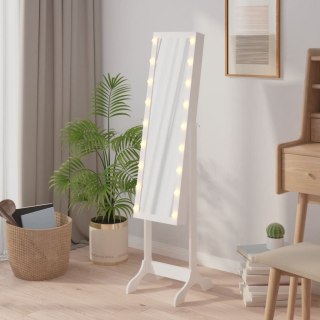  Lustro stojące z LED, białe, 34x37x146 cm Lumarko! Lumarko!