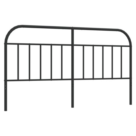 Metalowe wezgłowie, czarne, 160 cm Lumarko! Lumarko!