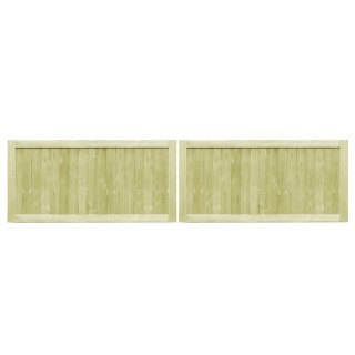  Furtki ogrodowe, 2 szt., impregnowana sosna, 300 x 75 cm Lumarko! Lumarko!