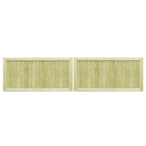 Furtki ogrodowe, 2 szt., impregnowana sosna, 300 x 75 cm Lumarko! Lumarko!