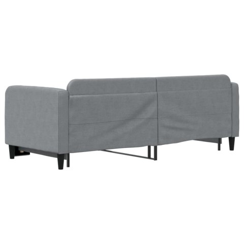 Leżanka rozsuwana, jasnoszara, 80x200 cm, tkanina Lumarko! Lumarko!