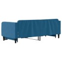  Sofa rozsuwana, niebieska, 90x200 cm, aksamit Lumarko! Lumarko!