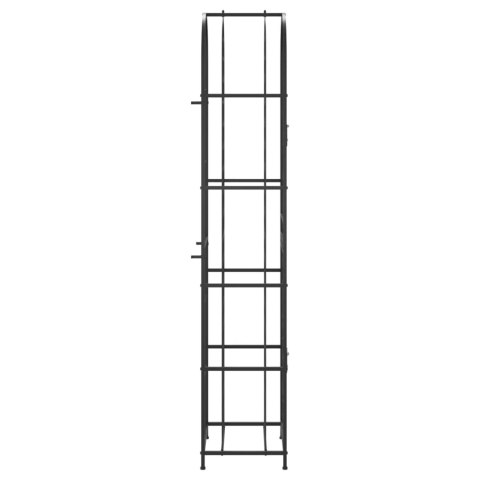 Stojak na 73 butelki, czarny, 45x36x200 cm, kute żelazo Lumarko! Lumarko!