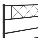Metalowe wezgłowie, czarne, 140 cm Lumarko! Lumarko!