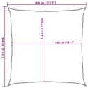 Żagiel przeciwsłoneczny, 160 g/m², biały, 4x4 m, HDPE Lumarko! Lumarko!