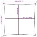  Żagiel przeciwsłoneczny, 160 g/m², ciemnozielony, 4x4 m, HDPE Lumarko! Lumarko!