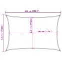  Żagiel przeciwsłoneczny, 160 g/m², czarny, 4x6 m, HDPE Lumarko! Lumarko!