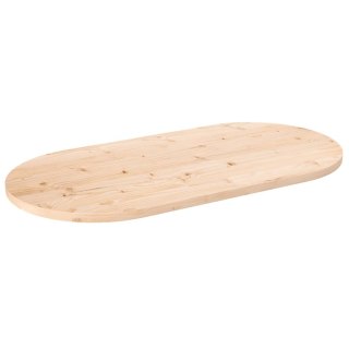  Blat stołu, 90x45x2,5 cm, lite drewno sosnowe, owalny Lumarko! Lumarko!