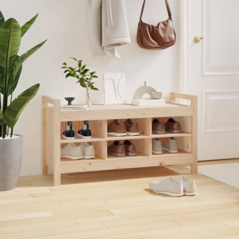  Ławka do przedpokoju, 110x40x60 cm, lite drewno sosnowe Lumarko! Lumarko!