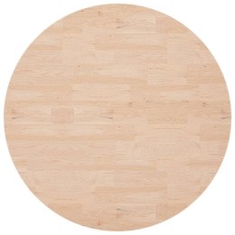  Okrągły blat do stolika, Ø90x4 cm, surowe drewno dębowe Lumarko! Lumarko!