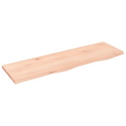  Półka, 100x30x2 cm, surowe lite drewno dębowe Lumarko! Lumarko!