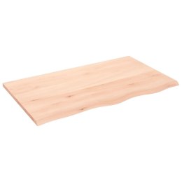  Półka, 100x60x2 cm, surowe lite drewno dębowe Lumarko! Lumarko!